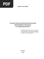 TCC - OS PONTOS CRÍTICOS NA GESTÃO DE PROJETOS Alto Padrão