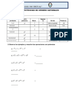 Taller de Potencias de Número Naturales