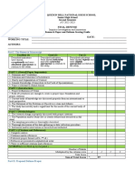 Rubric For Final Proposal Defense