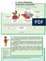 Ficha Texto Informativo Sobre Alimentacion Saludable