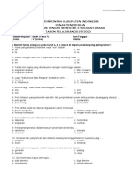 Soal Tematik Kelas 5 Tema 7 Mapel SBDP