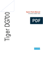 Tiger DG700 Spare Parts Manual