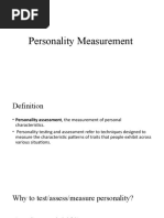 Personality Measurement - Edit