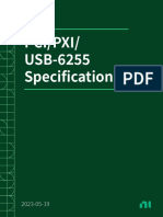 Pcipxiusb-6255 Specifications 5-19-2023