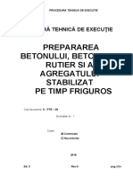 PTE - 39 Preparare Beton de Ciment, Rutier Si Agreg. Stabiliz. Pe Timp Friguros