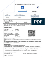 Electronic Reservation Slip (ERS) : 6848261349 13012/Hwh Intercity Second Sitting (RESERVED) (2S)