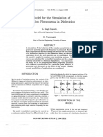 A Model For The Simulation of Relaxation Phenomena in Dielectrics