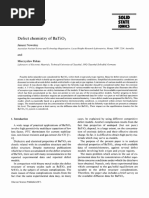 1991 - Defect Chemistry of BaTiO3