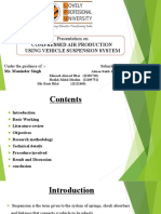 Presentation On Compressed Air Production Using Vehicle Suspension System