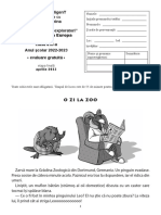 Foaie Concurs Micii Exploratori O Calatorie Prin Europa Clasa A III A 2022 2023 Tipo