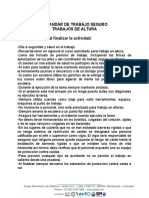 Estandar de Seguridad para Trabajo en Altura