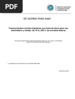 IRAM 2086 - Tomacorrientes Móviles Bipolares Con Toma de Tierra, 10 A, 250 V, Ca