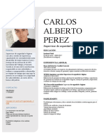 Carlos Alberto Perez CV