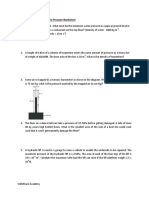 Physics Liquid and Atmospheric Pressure Worksheet