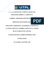 Análisis de La Gestión de La Innovación en La Empresa Nirsa, en La Ciudad de Posorja en El Año 2023