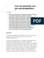 Caso Clínico de Paciente Con Un Absceso Periamigdalino