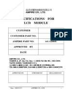 Specifications For LCD Module: Customer Customer Part No. Ampire Part No. AG-12864C Approved by Date