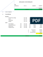 Detailed Cost Estimate: I. Mobilization and Demobilization