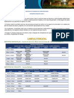 Horarios Bienestar Universitario Bogota 2023 1