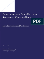 By María Rostworowski de Diez Canseco - Conflicts Over Coca Fields in Sixteenth-Century Perú-University of Michigan (1988)