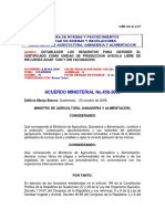 Acuerdo Ministerial No. 456-2009