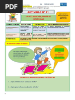 11º Act. La Declamación