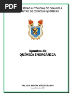 Apuntes de Química Inorgánica.