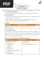 Lesson Plan 2-3 Solving Word Problems