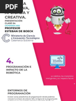 CLASE 04 - Robótica Educativa, Aplicada y Creativa CLASE 04