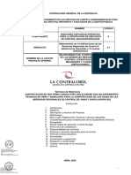 Proyecto Mejoramiento de Los Servicios de Control Gubernamentales para Un Control Efectivo, Preventivo Y Facilitador de La Gestión Pública