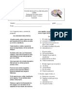 Evaluacion de Lectura Critica Grado Octavo Segundo Periodo 2022