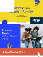 Grammer Check - Active Passive Voice