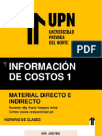 Semana 05 Material Directo e Indirecto