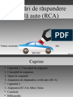 Proiect Asigurări RCA