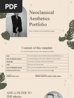 Neoclassical Aesthetics Portfolio by Slidesgo