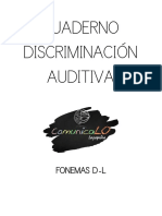 CUADERNO DISCRIMINACIÓN AUDITIVA (Fonemas D-L)