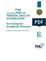 (CPG) Philippine Guidelines On Periodic Health Examination: Screening For Neoplastic Diseases