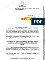 Idosa - 83 ANOS: Urgente Tutela Antecipada