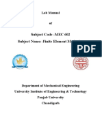 Lab Manual FEM 19th Jan