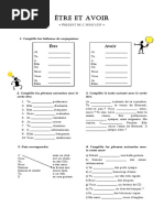 Fiche Des Verbes Être Et Avoir