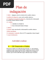 Plan de Indagación