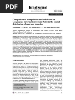 Comparison of Interpolation Methods Based On Geogr