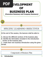 Executuve Summary and Company SummaryWeek 04 Day 03 Entrep