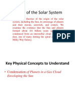 Lecture 13 Origin of The Solar System