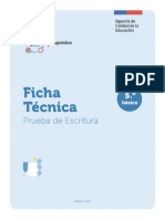 Ficha Tecnica Escritura Diagnostico 2023 5 Basico