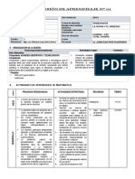 Plan de Sesión de Aprendizaje #1.1-CIENCIAS3ro