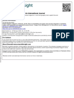 Role of Compatibility and Supply Chain Process Integration in Facilitating Supply Chain Capabilities and Organizational Performance