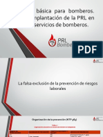 PRL Básica para Bomberos. Aplicación de La PRL