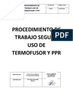 PTS Uso de Termofuros y PPR