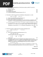 Probability Generating Functions